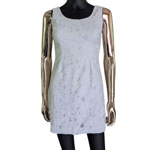 Lilly Pulitzer White Floral Lace Mini Dress